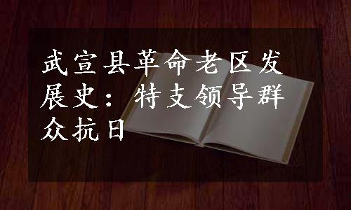 武宣县革命老区发展史：特支领导群众抗日