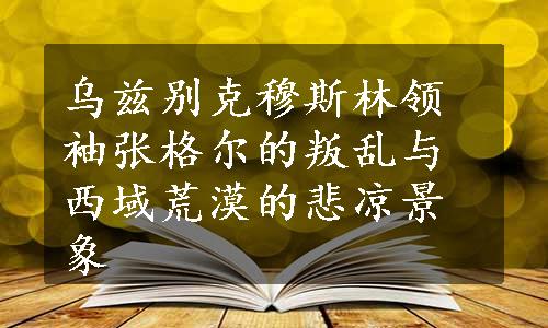 乌兹别克穆斯林领袖张格尔的叛乱与西域荒漠的悲凉景象