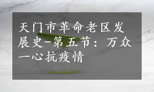 天门市革命老区发展史-第五节：万众一心抗疫情