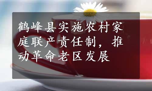 鹤峰县实施农村家庭联产责任制，推动革命老区发展