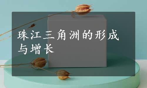 珠江三角洲的形成与增长