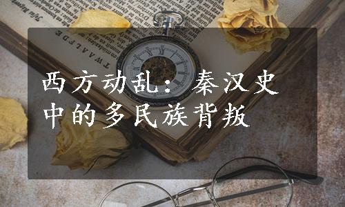 西方动乱：秦汉史中的多民族背叛