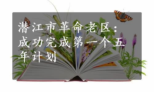 潜江市革命老区：成功完成第一个五年计划