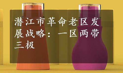 潜江市革命老区发展战略：一区两带三极