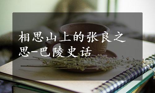 相思山上的张良之思-巴陵史话