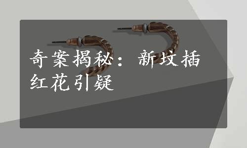 奇案揭秘：新坟插红花引疑