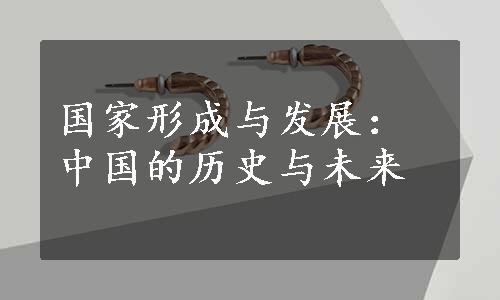 国家形成与发展：中国的历史与未来