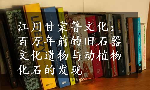 江川甘棠箐文化：百万年前的旧石器文化遗物与动植物化石的发现
