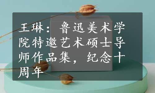 王琳：鲁迅美术学院特邀艺术硕士导师作品集，纪念十周年