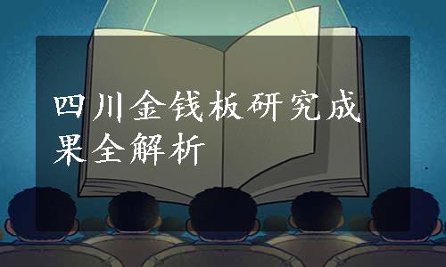 四川金钱板研究成果全解析