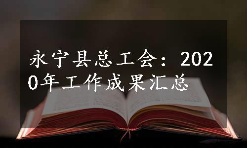 永宁县总工会：2020年工作成果汇总