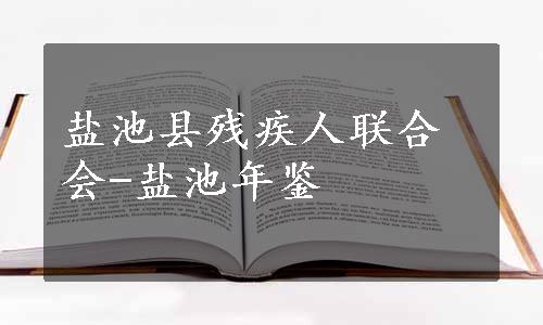 盐池县残疾人联合会-盐池年鉴