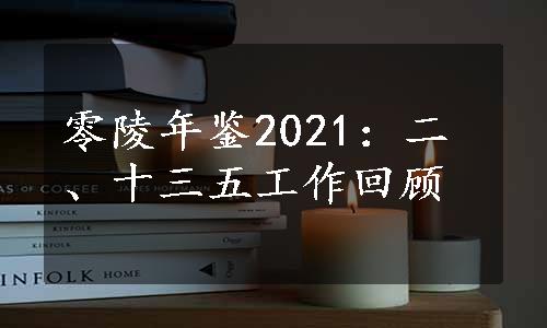 零陵年鉴2021：二、十三五工作回顾