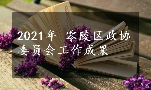 2021年 零陵区政协委员会工作成果