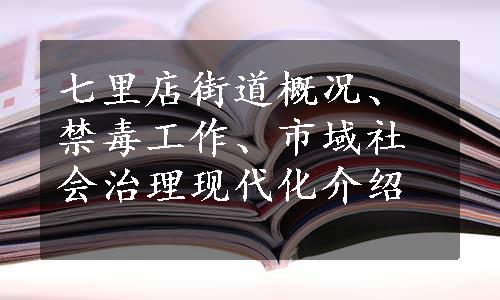 七里店街道概况、禁毒工作、市域社会治理现代化介绍