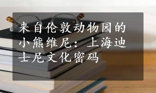 来自伦敦动物园的小熊维尼：上海迪士尼文化密码