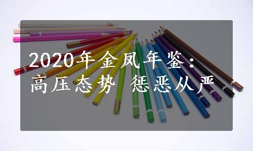 2020年金凤年鉴：高压态势 惩恶从严