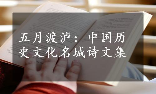 五月渡泸：中国历史文化名城诗文集