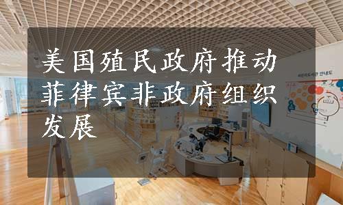 美国殖民政府推动菲律宾非政府组织发展