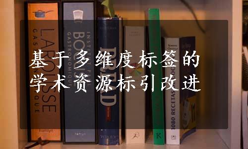 基于多维度标签的学术资源标引改进