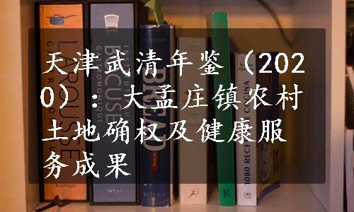 天津武清年鉴（2020）：大孟庄镇农村土地确权及健康服务成果