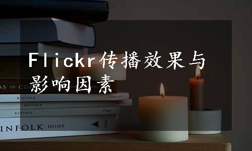 Flickr传播效果与影响因素