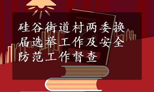 硅谷街道村两委换届选举工作及安全防范工作督查