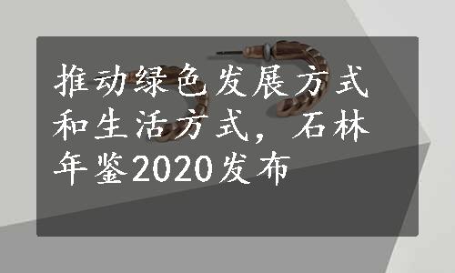 推动绿色发展方式和生活方式，石林年鉴2020发布