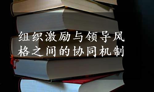 组织激励与领导风格之间的协同机制