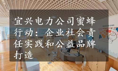 宜兴电力公司蜜蜂行动：企业社会责任实践和公益品牌打造