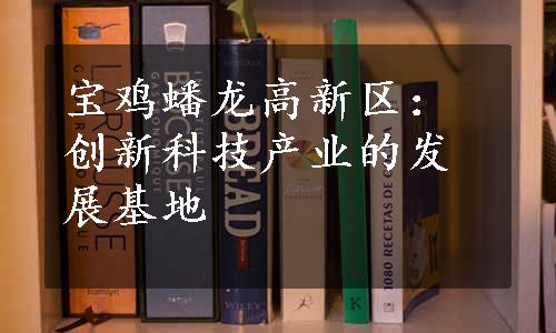 宝鸡蟠龙高新区：创新科技产业的发展基地