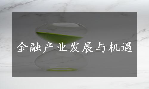 金融产业发展与机遇