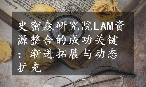 史密森研究院LAM资源整合的成功关键：渐进拓展与动态扩充