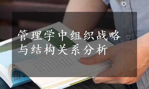 管理学中组织战略与结构关系分析