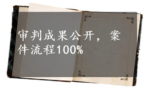 审判成果公开，案件流程100%