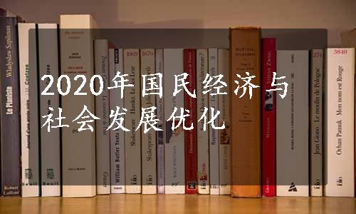 2020年国民经济与社会发展优化