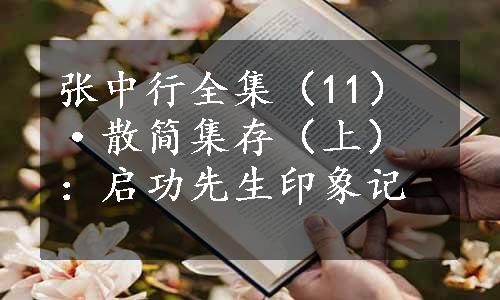 张中行全集（11）·散简集存（上）：启功先生印象记