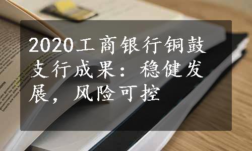 2020工商银行铜鼓支行成果：稳健发展，风险可控