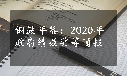 铜鼓年鉴：2020年政府绩效奖等通报