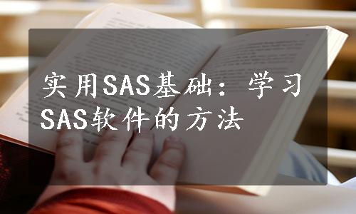 实用SAS基础：学习SAS软件的方法