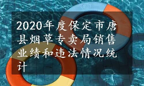 2020年度保定市唐县烟草专卖局销售业绩和违法情况统计