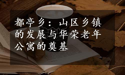 都亭乡：山区乡镇的发展与华荣老年公寓的奠基