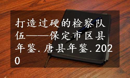 打造过硬的检察队伍——保定市区县年鉴.唐县年鉴.2020