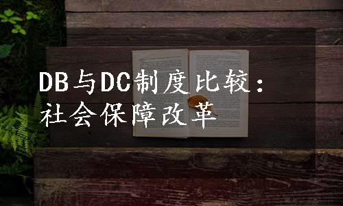 DB与DC制度比较：社会保障改革