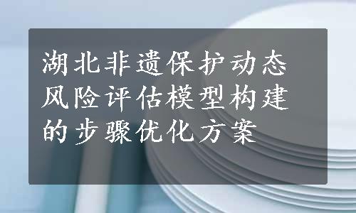 湖北非遗保护动态风险评估模型构建的步骤优化方案