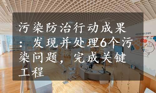 污染防治行动成果：发现并处理6个污染问题，完成关键工程