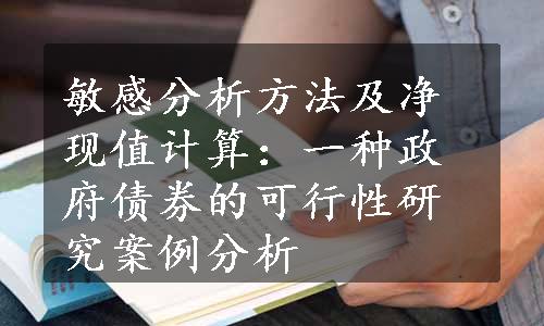 敏感分析方法及净现值计算：一种政府债券的可行性研究案例分析