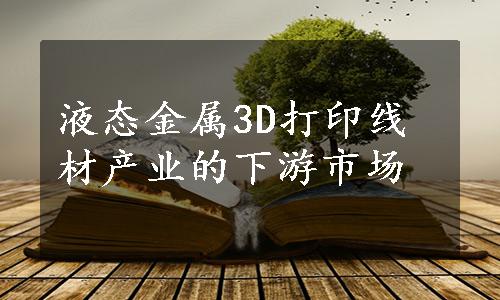 液态金属3D打印线材产业的下游市场