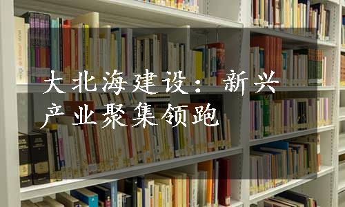 大北海建设：新兴产业聚集领跑