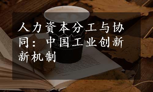 人力资本分工与协同：中国工业创新新机制